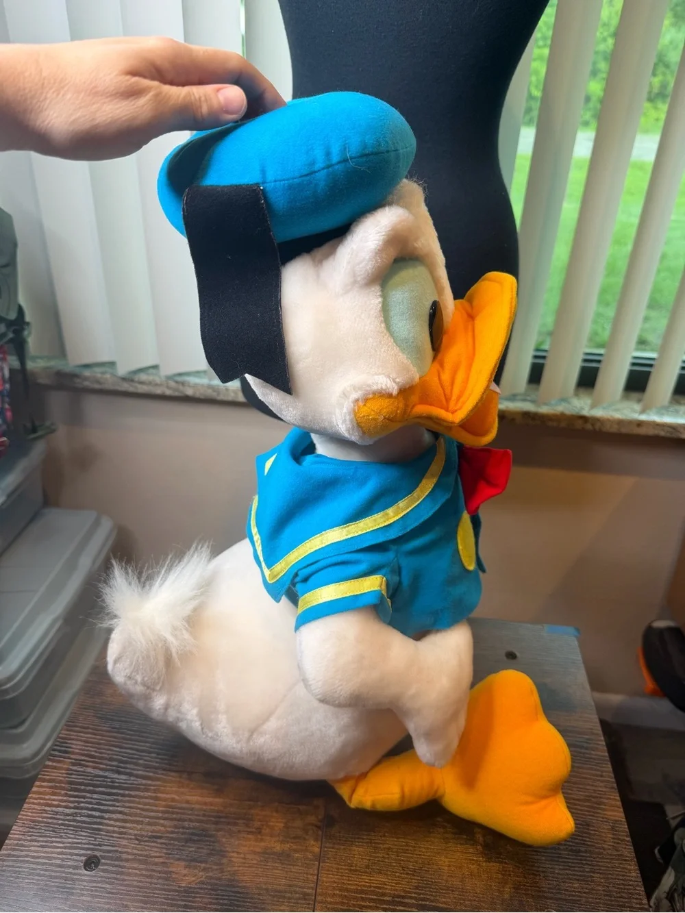 Donald Duck Plush Toy Blue, White & Orange 27 inches.